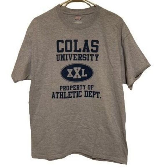Colas University Athletic Department Size Large T-Shirt - Picture 1 of 4